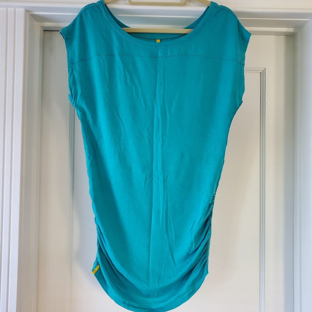 Lole Turquoise Tunic Top, slouchy, beach coverup, UPF 50 sz medium